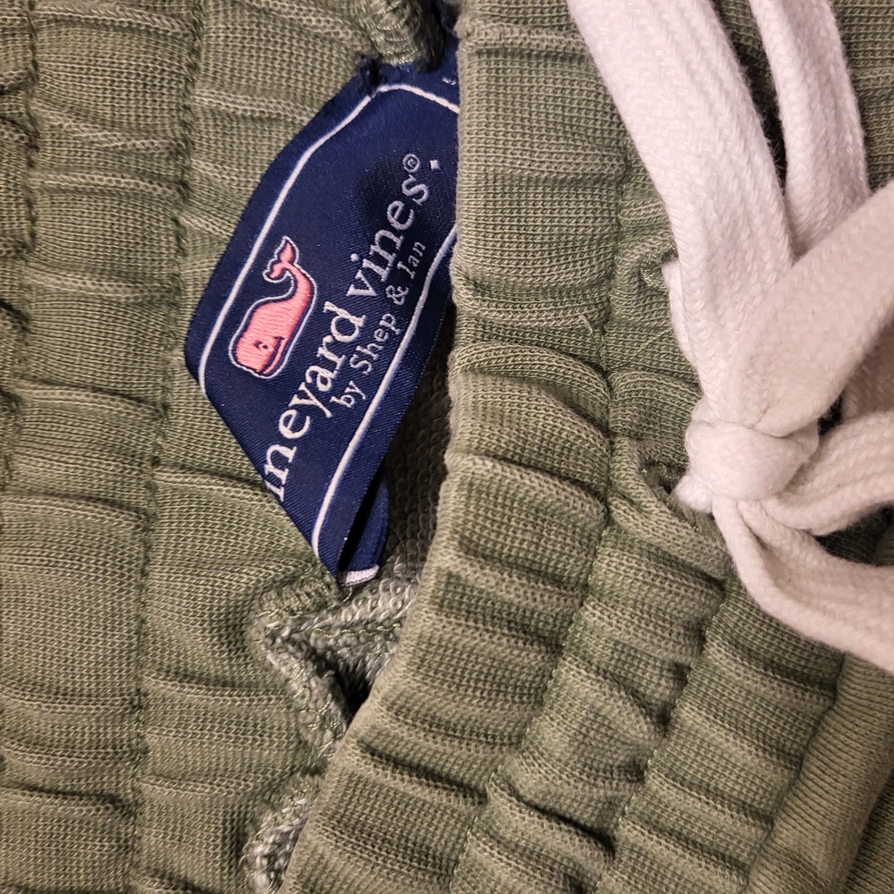 Vineyard Vines Olive Green Ribbed Drawcord Sweat Pants